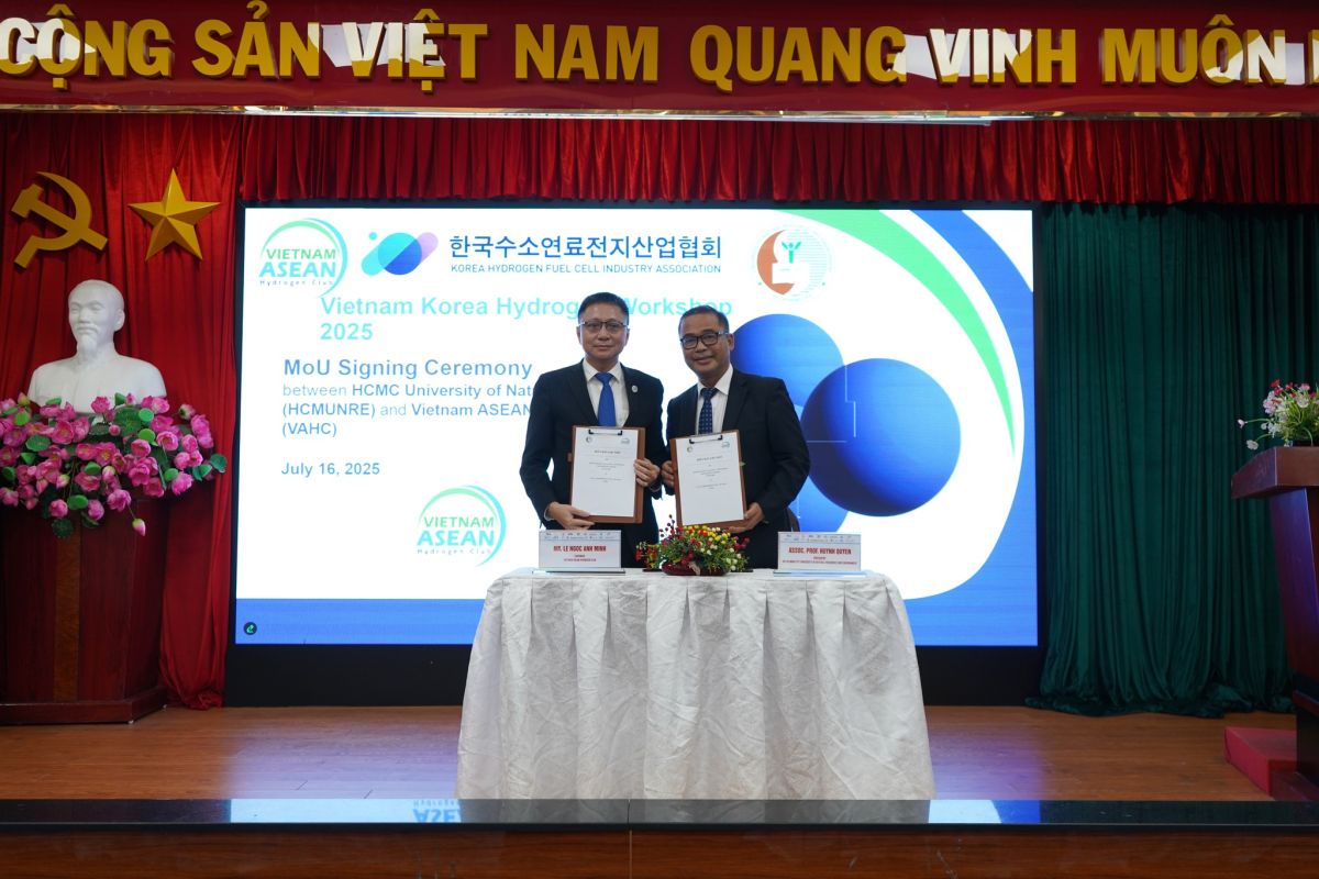 HCMUNRE and VAHC Sign MoU to Advance Hydrogen Energy and Environmental Resource Development
