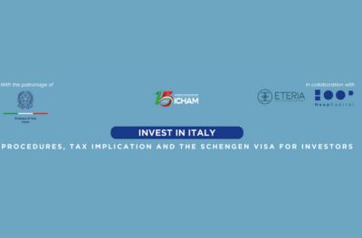 WEBINAR INVEST IN ITALY: PROCEDURES, TAX IMPLICATIONS AND THE SCHENGEN VISA FOR INVESTORS