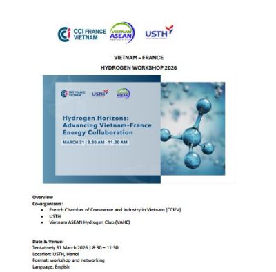 Vietnam &ndash; France Hydrogen Workshop 2026 Connecting Hydrogen Ecosystems for Practical Cooperation