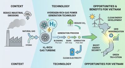 From Industrial Waste Gas to Clean Electricity: Hydrogen-Rich Gas Power Generation Technology and Opportunities for Vietnam