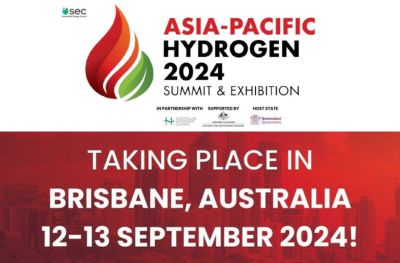 SEPTEMBER 12 TO 13, 2024: ASIA PACIFIC HYDROGEN CONFERENCE 2024 IN BRISBANE, AUSTRALIA