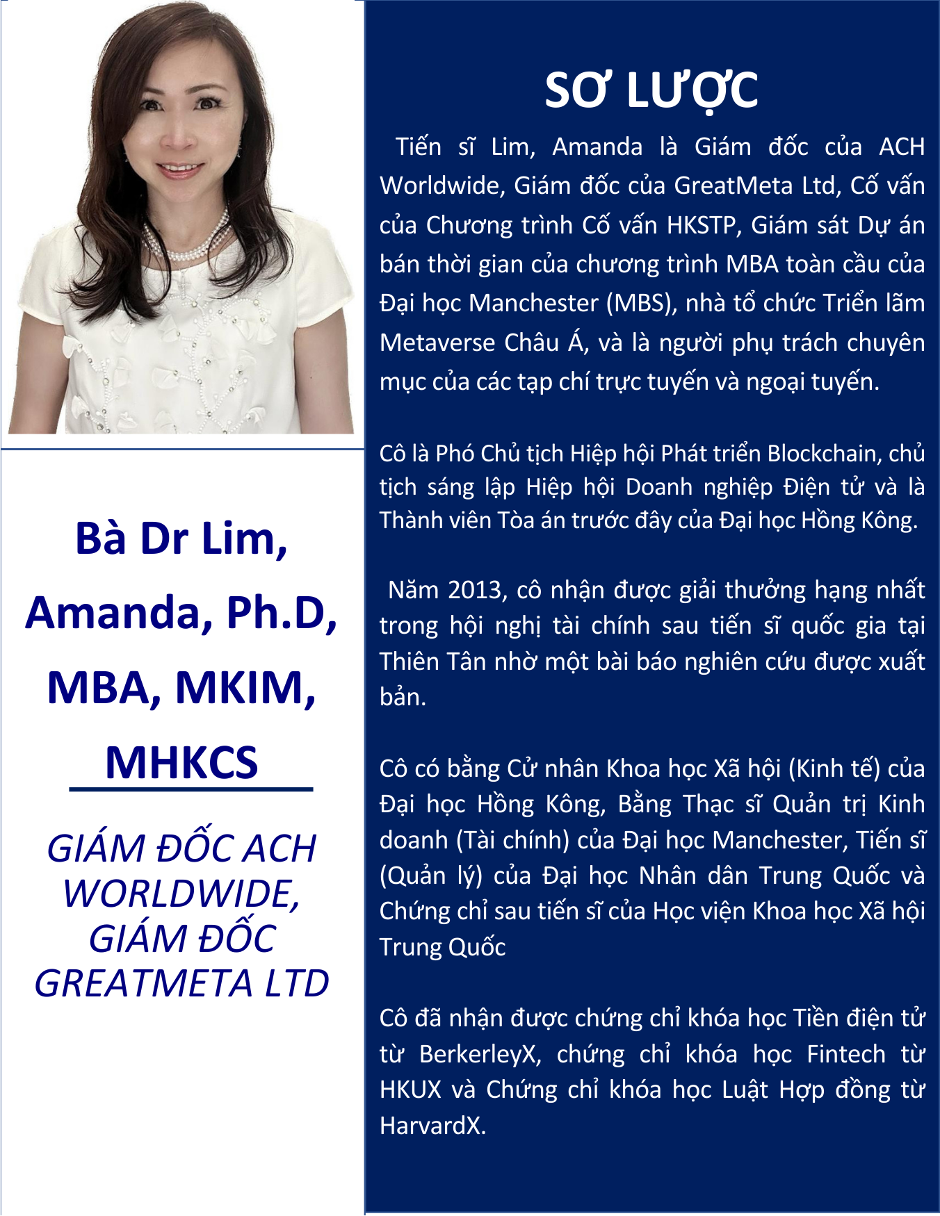 Dr Lim Amanda tieng viet