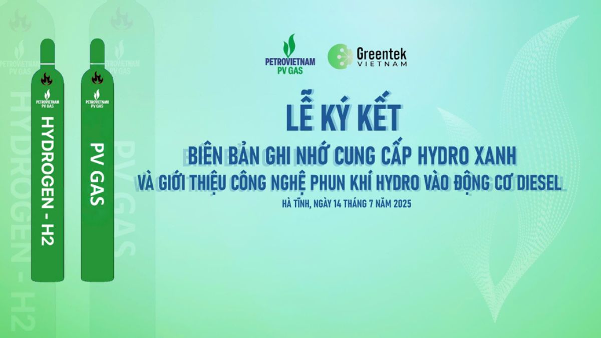 Lễ ra mắt lắp đặt và thử nghiệm ứng dụng công nghệ phun khí hydro xanh cho phương tiện vận tải của Greentek Nha Trang Việt Nam và lễ ký hợp đồng/hợp tác cung cấp khí hydro xanh giữa PV GAS và Greentek Việt Nam