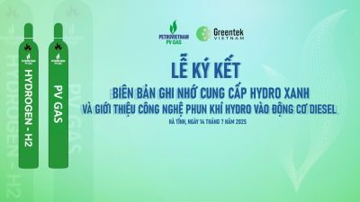 Lễ ra mắt lắp đặt và thử nghiệm ứng dụng công nghệ phun khí hydro xanh cho phương tiện vận tải của Greentek Nha Trang Việt Nam và lễ ký hợp đồng/hợp tác cung cấp khí hydro xanh giữa PV GAS và Greentek Việt Nam