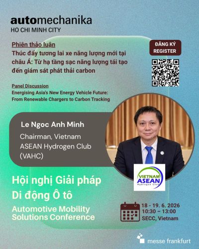 CLB Hydrogen Việt Nam ASEAN (VAHC) điều phối phi&ecirc;n thảo luận cấp cao tại Hội nghị Giải ph&aacute;p Di động &Ocirc; t&ocirc; (Automechanika TP.HCM 2026)