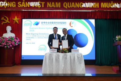 HCMUNRE và VAHC Ký Kết Biên Bản Ghi Nhớ Hợp Tác Phát Triển Năng Lượng Hydrogen và Tài Nguyên Môi Trường