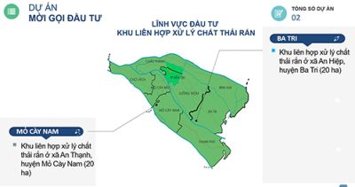 TÌM ĐỐI TÁC HỢP TÁC LIÊN DOANH THỰC HIỆN DỰ AN ĐẦU TƯ KHU LIÊN HIỆP XỬ LÝ CHẤT THẢI RẮN TẠI BẾN TRE