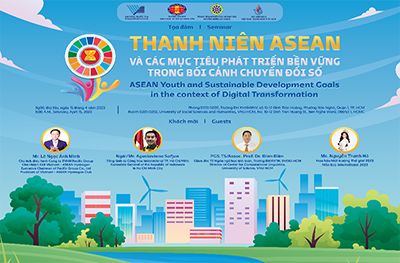 TỌA ĐÀM QUỐC TẾ “THANH NIÊN ASEAN VÀ CÁC MỤC TIÊU PHÁT TRIỂN BỀN VỮNG TRONG BỐI CẢNH CHUYỂN ĐỔI SỐ”